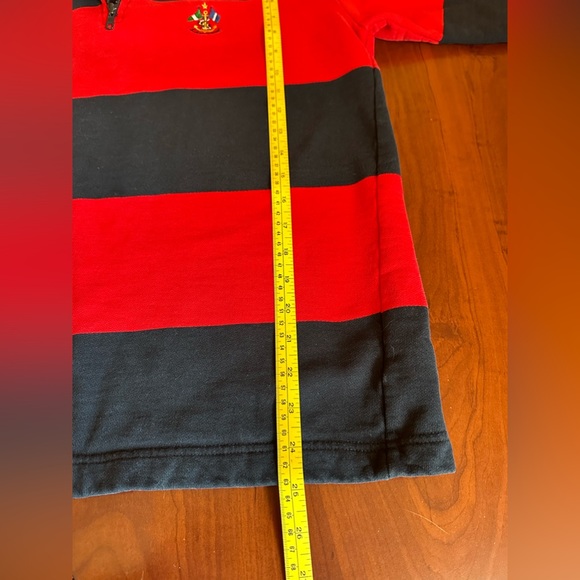 VTG Lauren Ralph Lauren Anchor Crest 1/4 Zip Sailing Sweater Nautical Womens S - Picture 6 of 9